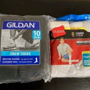 Men’s Black & White Socks / NWT / 16 pairs! / NWT